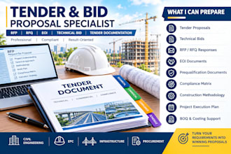 prepare rfp rfq eoi prequalification and tender documents