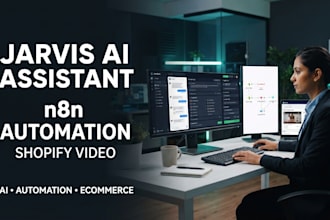 setup jarvis ai assistant dashboard, n8n automation, and shopify video