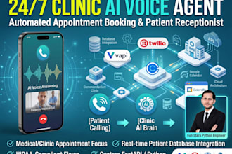 build an ai voice agent receptionist to book appointments