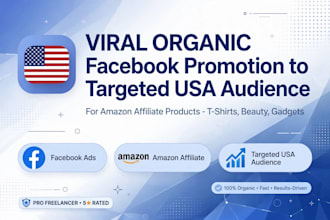 do viral organic facebook promotion to targeted USA audience