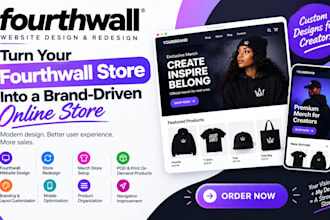 do fourth wall website design setup fourthwall store fourthwall pod merch design