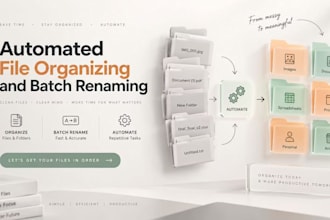 do automated file organizing and batch renaming using python
