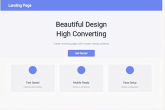 create a landing page