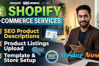 write SEO shopify product descriptions product listings and templates