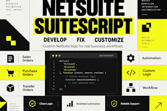 develop fix and customize netsuite suitescript