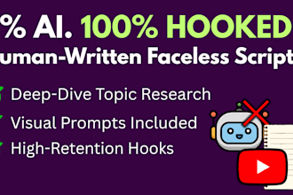high retention faceless youtube scripts