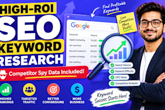 do advanced SEO keyword research and competitor analysis for your niche