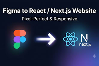 figma to react or next website