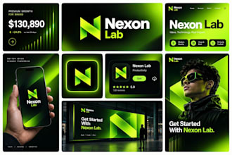 design a professional logo, branding kit and brand identity