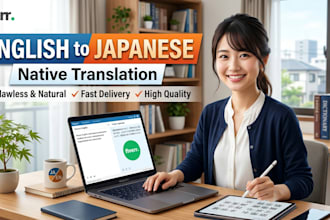 do translation as a native japanese speaker,
