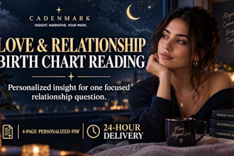 provide a personalized relationship astrology reading from your birth chart