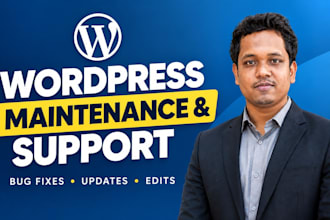 do wordpress maintenance, support, updates and edits