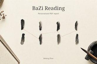 provide a personalized bazi reading and written PDF report