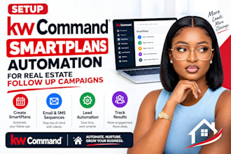 setup kw command smartplans automation for real estate follow up campaigns