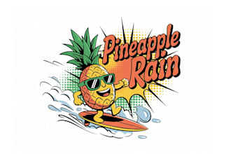 create attractive and imagination pineapple logo design