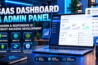 build a modern saas dashboard and admin panel
