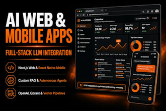 develop ai integrated web and mobile applications