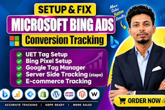 fix or setup microsoft bing ads uet tag, ecommerce conversion tracking via GTM