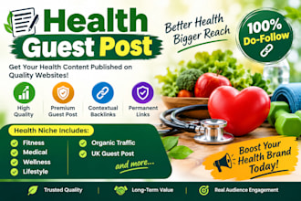 boost rankings with healthcare guest post and health backlinks