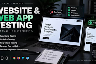 test your website or web app and report bugs