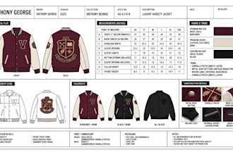 varsity jacket tech pack, bomber jacket tech pack,