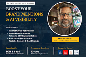 be your SEO and GEO consultant driving ai overview and llm visibility