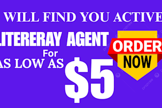 find the best literary agent for you and prepare book submission