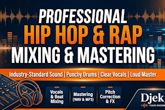mix and master your hip hop or pop or rap song