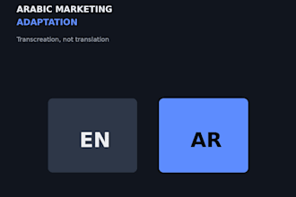 adapt your marketing copy into arabic that lands with gulf buyers