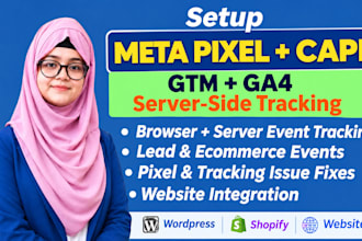 setup meta pixel capi GTM ga4 server side tracking