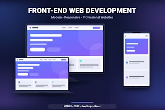build a modern responsive front end website