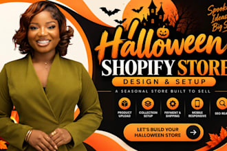 design halloween shopify store halloween store pod website for christmas