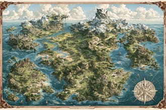 design a vector map illustration