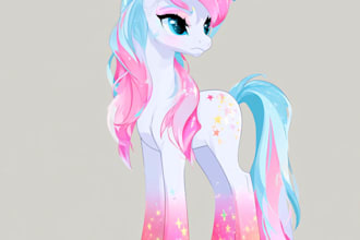 design custom pony character artwork based on your imagination