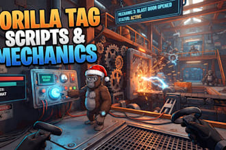 make custom gorilla tag code, scripts and mechanics