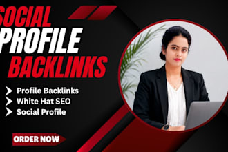 white hat SEO link building profile backlinks social profile