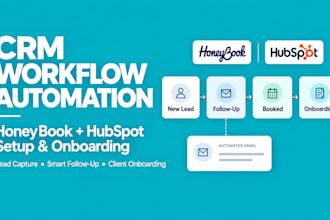 setup honeybook CRM hubspot workflow automation client onboarding