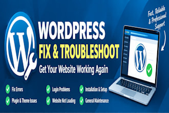 fix wordpress errors, SSL, dns and hosting issues