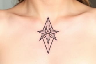 create custom minimalist fine line or geometric tattoo art