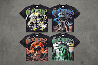 design vintage bootleg rap tee and y2k streetwear t shirt