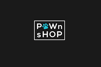 design pawn shop pets logo