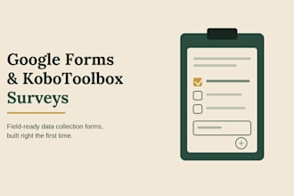 design online surveys in google forms or kobo