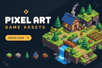 create isometric pixel art tileset top down isometric map rpg game environment