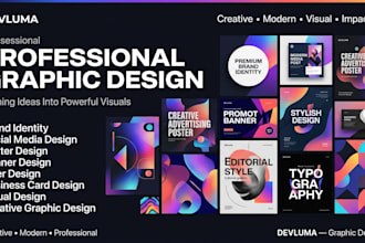 create modern and professional graphic designs