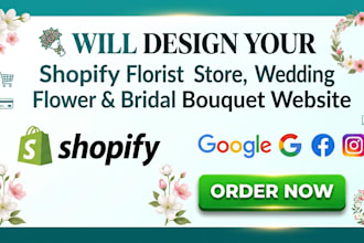 design shopify bridal bouquet store and wedding flower website