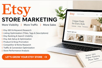 promote etsy store marketing etsy sales etsy ranking etsy ads promotion