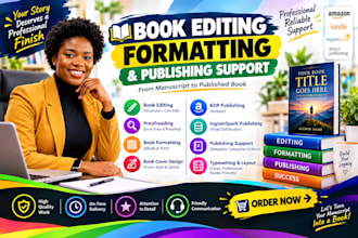 fix rejected book, line editing, layout design, KDP formatting, book publishing