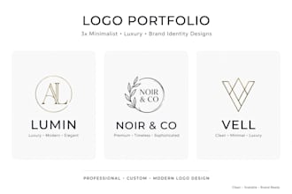 do modern logo design and creative graphic design work