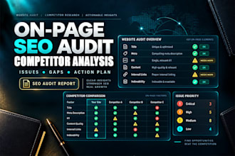 do expert on page SEO audit and competitor analysis