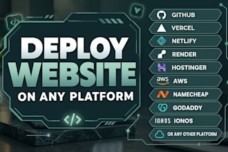 deploy website, host website on any platform